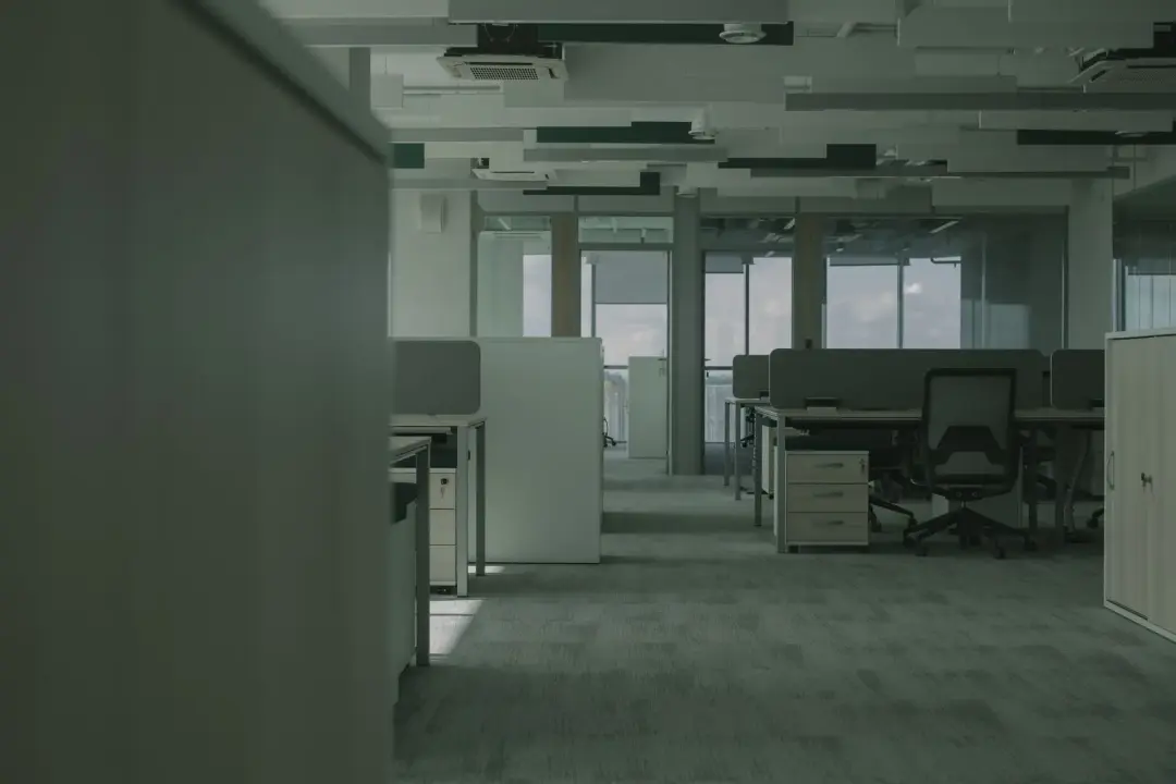 Empty air conditioned office space